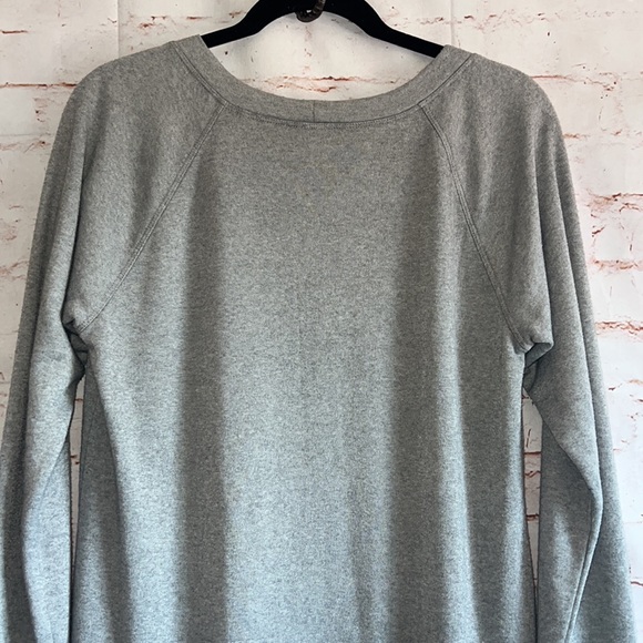 Cabi Flashdance jersey sweater drop waist dress 3459 grey S two tone soft knit - Picture 9 of 12